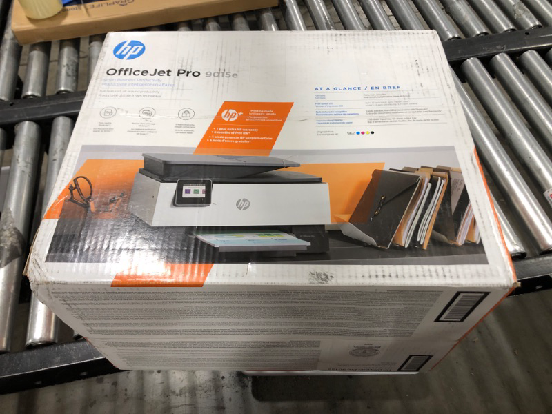 Photo 2 of HP OfficeJet Pro 9015e Wireless Color All-in-One Printer with bonus 6 months Instant ink with HP+ (1G5L3A),Gray