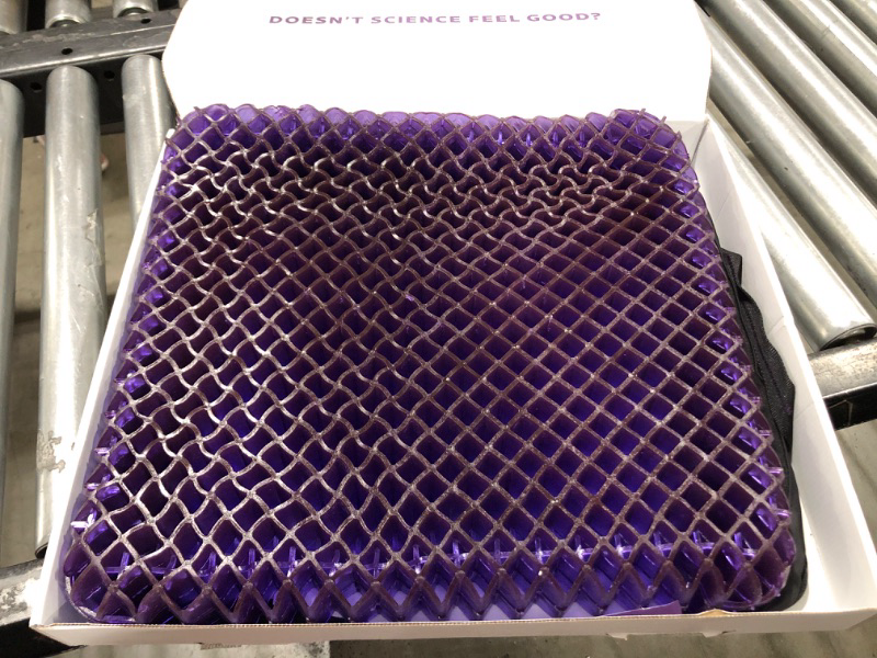 Photo 3 of Purple Royal Seat Cushion - Seat Cushion for The Car Or Office Chair - Temperature Neutral Grid