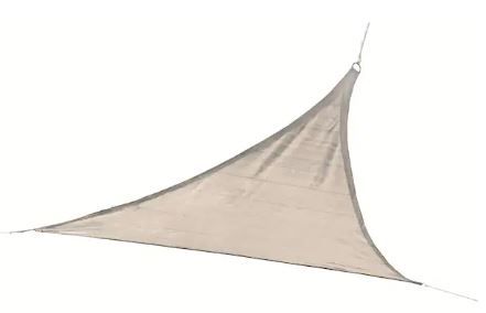 Photo 1 of 12 ft. x 12 ft. Almond Triangle Shade Sail
