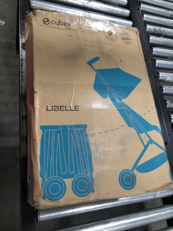 Photo 2 of CYBEX Libelle 2 Ultra Compact and Lightweight Baby Pockit Travel Stroller with UPF 50+ Sun Canopy for Babies and Toddlers - Carry-On Luggage Compliant - Compatible with CYBEX Car Seats, Beach Blue Beach Blue Libelle 2