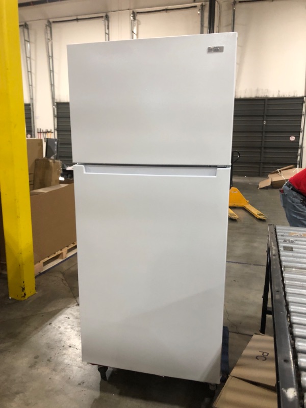 Photo 2 of 18 cu. ft. Top Freezer Refrigerator DOE in White
