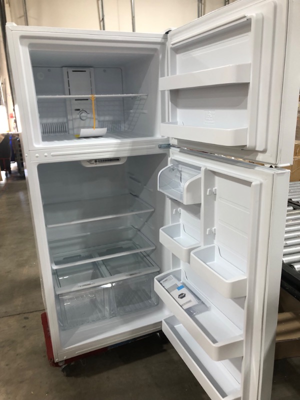 Photo 3 of 18 cu. ft. Top Freezer Refrigerator DOE in White
