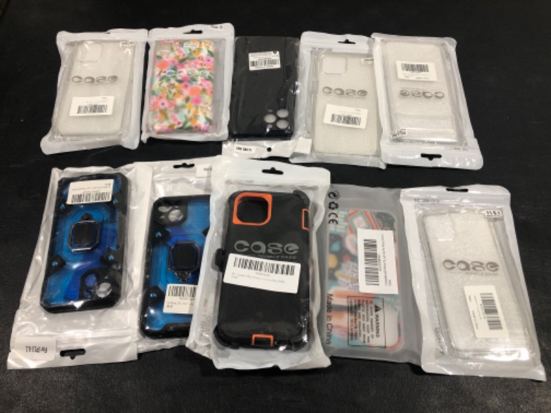 Photo 1 of 10 PACK OF PHONE CASES DIFFERENT STYLE AND SIZES 