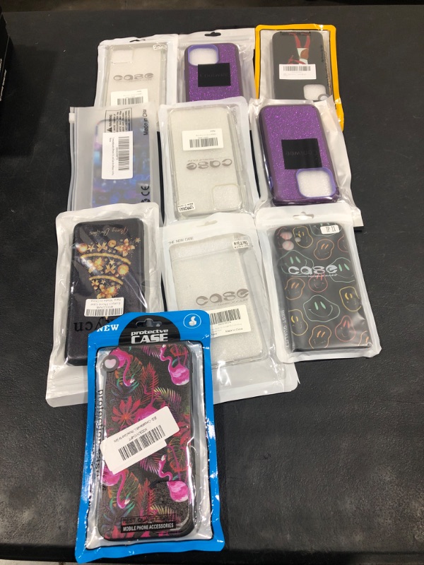 Photo 1 of 10 PACK OF PHONE CASES DIFFERENT STYLE AND SIZES 