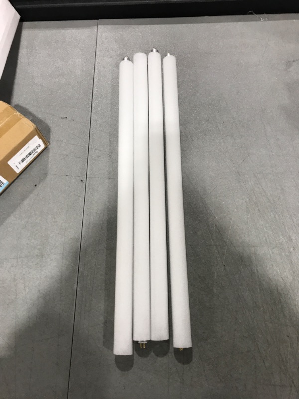 Photo 2 of 4 Pack F14T5/841 14W 22 Inch T5 Fluorescent Tube Light Bulb 4100K Cool White Mini Bi-Pin (G5) Base Straight Tube Light Bulb