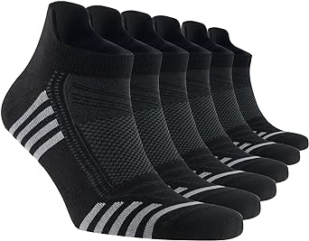 Photo 1 of Bamboo Ankle Socks with back Heel Tab for Men Low Cut Cool Comfort Fit Athletic Performance 6 pair pack 