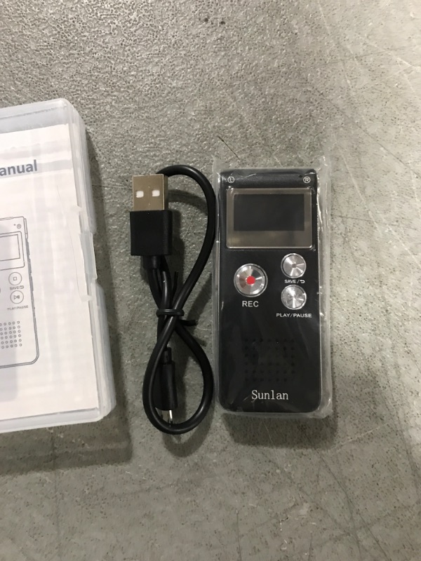 Photo 2 of Digital Voice Recorder 16GB Voice Recorder with Playback for Lectures - USB Rechargeable Dictaphon Upgraded Small Tape Recorder