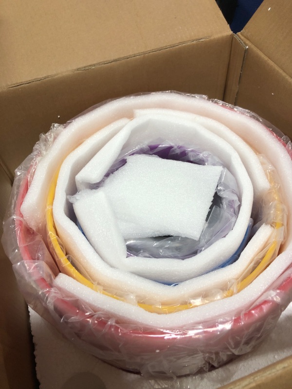 Photo 2 of 432HZ 6''-12'' Set of 7 Colored Crystal Singing Bowl Sound Healing with 2 Case Bags