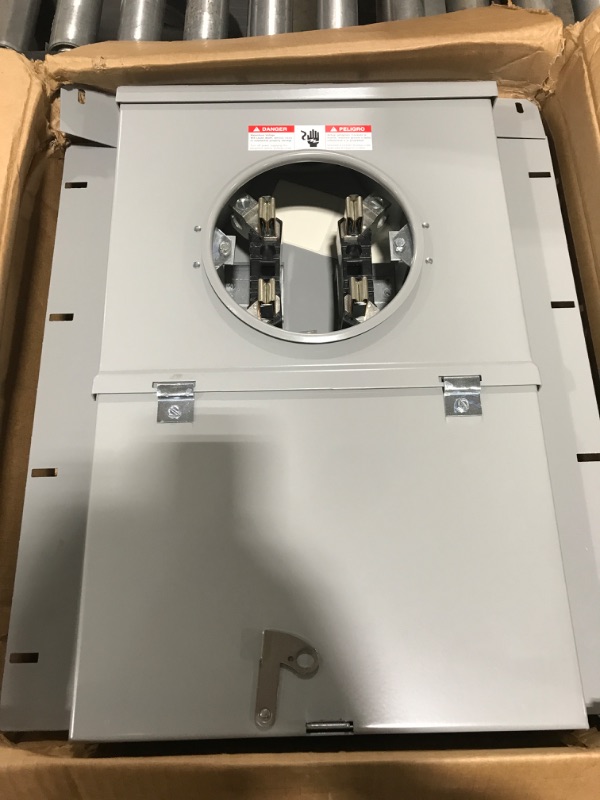 Photo 2 of Siemens MC1020B1100F 10 Space 20 Circuit 100-Amp Flush Mount Meter Load Center Combination with Ring Type Cover