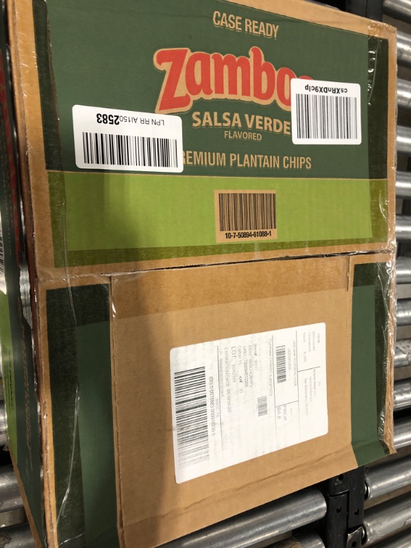 Photo 2 of Zambos Plantain Chips Salsa Verde (Pack of 12) Salsa Verde 5.29 Ounce (Pack of 12) EXP:NOV 05,2023