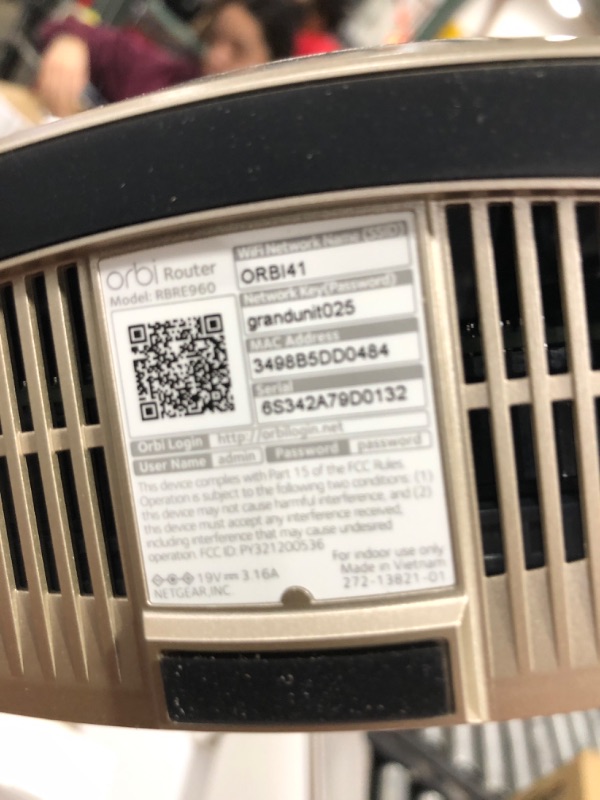 Photo 6 of NETGEAR Orbi Quad-Band WiFi 6E Mesh System (RBKE963), Router with 2 Satellite Extenders, Coverage up to 9,000 sq. ft, 200 Devices, 10 Gig Internet Port, AXE11000 802.11 Axe (Up to 10.8Gbps) WiFi 6E | 3-Pack