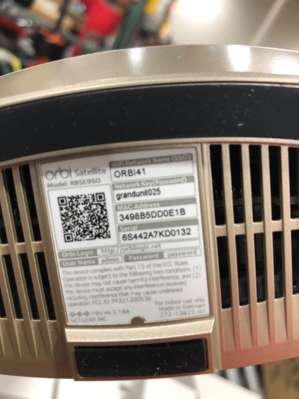 Photo 7 of NETGEAR Orbi Quad-Band WiFi 6E Mesh System (RBKE963), Router with 2 Satellite Extenders, Coverage up to 9,000 sq. ft, 200 Devices, 10 Gig Internet Port, AXE11000 802.11 Axe (Up to 10.8Gbps) WiFi 6E | 3-Pack