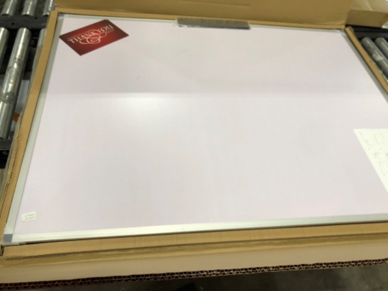 Photo 2 of VIZ-PRO Dry Erase Board/Whiteboard, 48 x 36 Inches, Wall Mounted Board for School Office and Home