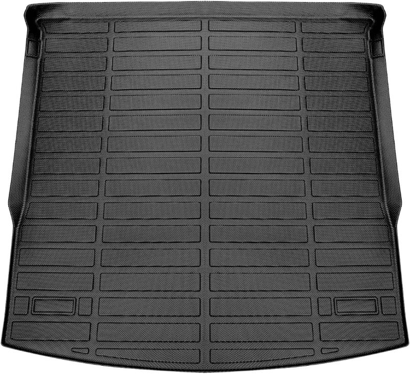 Photo 1 of  Cargo Liner Compatible with 2018-2023 Volkswagen Tiguan with 3rd Row Seats (Behind 2nd Row) (Only Fit 5 Seat) All Weather Rear Trunk Mat Waterproof Black TPE