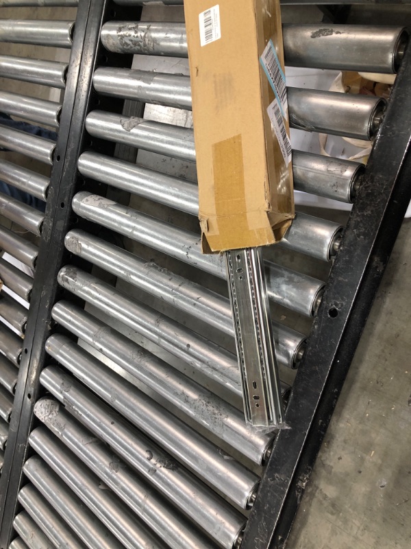 Photo 2 of 6 Pairs of 18 Inch Hardware 3-Section Full Extension Ball Bearing Side Mount Drawer Slides,100 LB Capacity Drawer Slide 18 Inch Zinc Plated