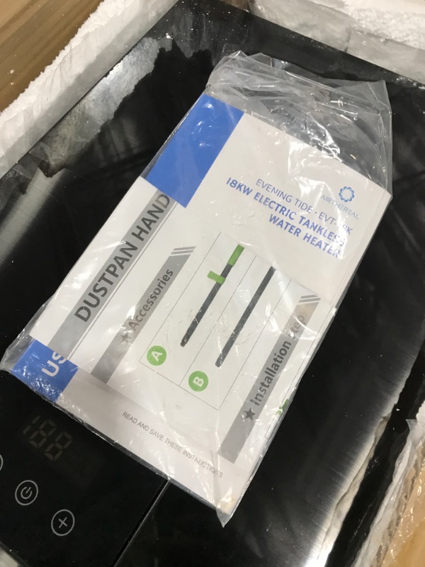 Photo 3 of Airthereal Electric Tankless Water Heater 18kW, 240Volts - Endless On-Demand Hot Water - Self Modulates to Save Energy Use - Small Enough to Install Anywhere - for 2 Showers, Evening Tide series