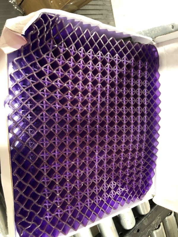 Photo 2 of Purple Royal Seat Cushion - Seat Cushion for The Car Or Office Chair - Temperature Neutral Grid