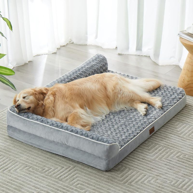 Photo 1 of  Dog Bed for Extra Large Dogs-Big Waterproof Sofa Dog Bed with Removable Washable Cover, Large Dog Bed with Waterproof Lining and Nonskid Bottom,Pet Bed for Large Dogs.