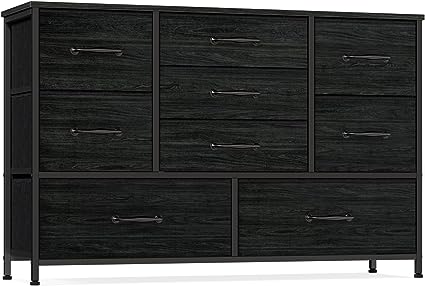 Photo 1 of 
Roll over image to zoom in






2 VIDEOS

SIZE
Furnulem Wide Dresser with 9 Large Drawers for 55'' Long TV Stand Entertainment Center,Wood Shelf Storage for Bedroom,Living Room,Closet,Entryway,Sturdy Metal Frame ?Black Oak