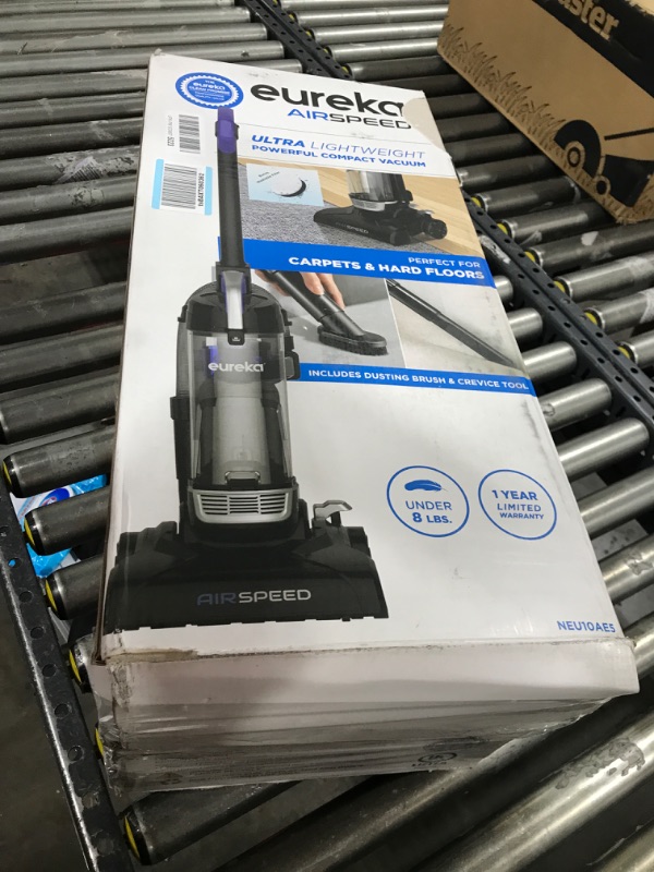 Photo 1 of Eureka Airspeed Ultra-Lightweight Compact Bagless Upright Vacuum Cleaner, Replacement Filter, Blue Blue AirSpeed + replacement filter