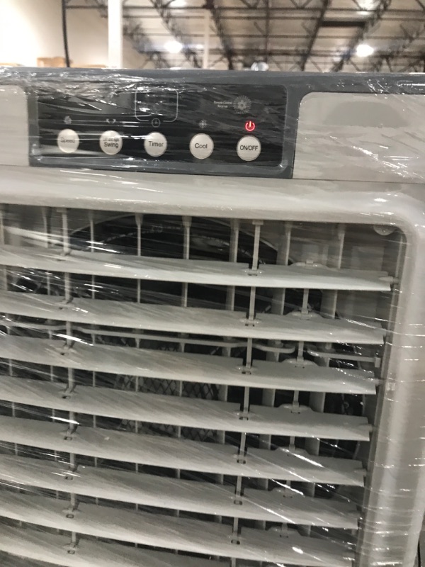 Photo 1 of Evaporative Cooler, VAGKRI 2100CFM Air Cooler, 120°Oscillation Swamp Cooler with Remote Control, 24H Timer, 3 Wind Speeds for Outdoor Indoor Use,8 Gallon
