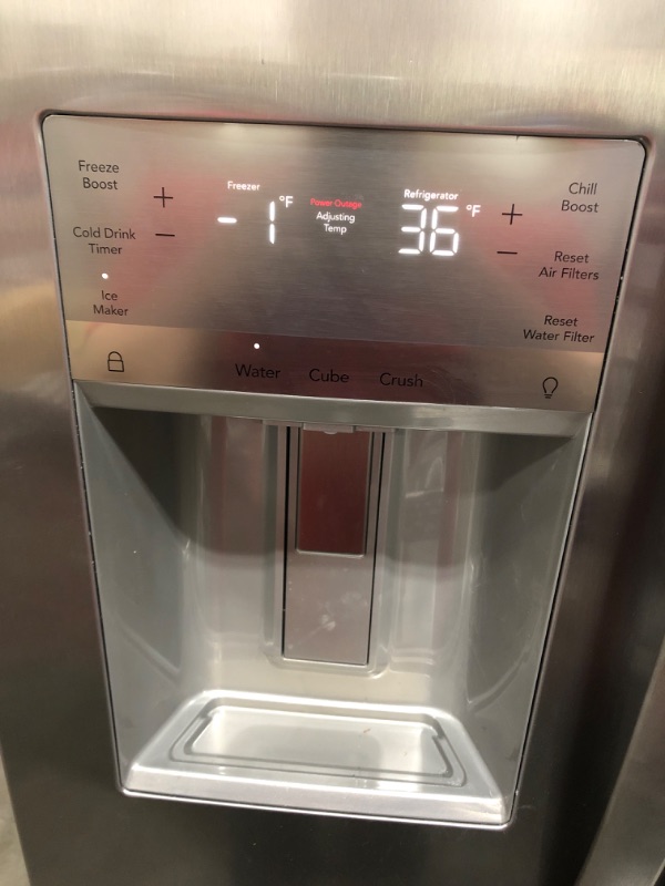Photo 1 of Frigidaire 25.6-cu ft Side-by-Side Refrigerator with Ice Maker (Stainless Steel) ENERGY STAR