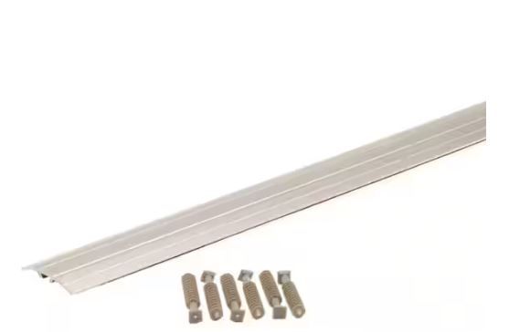 Photo 1 of 2pk of 46133 1-5/8 X 72 Silver Multi-Floor Transition Strip
