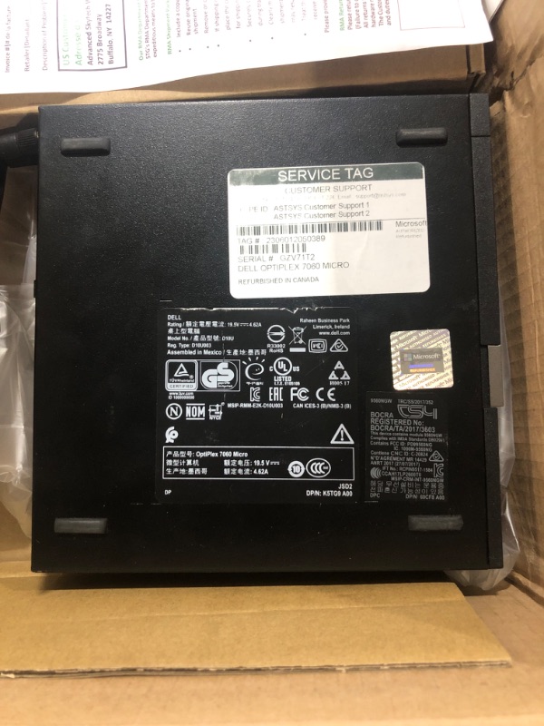 Photo 3 of Dell Optiplex 7060 Micro MFF Desktop PC Intel i7-8700T 6-Cores 2.40GHz 32GB DDR4 New 1TB M.2 NVMe SSD WiFi BT HDMI New KB & Mouse Windows 10 Pro