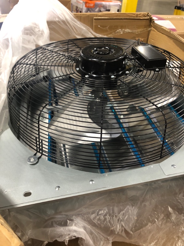 Photo 3 of  Fan With 1.65 Meters Power Cord Wall Mounted, High Speed 3500CFM, Vent Fan For Garages And Shops, Greenhouse,Attic 
Ventilation 2 pack 
(stock picture similar)