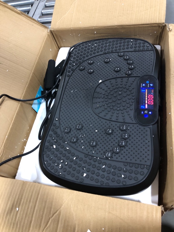 Photo 2 of AXV Vibration Plate Exercise Machine Whole Body Workout Vibrate Fitness Platform Lymphatic Drainage Machine for Weight Loss Shaping Toning Wellness Home Gyms Workout
