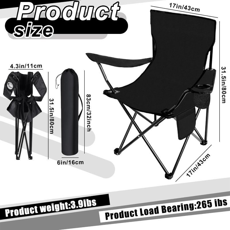 Photo 1 of  Folding Camping Chairs with Carrying Bag Portable