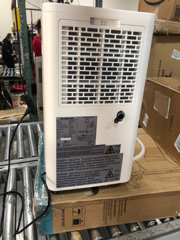 Photo 3 of 4500 Sq. Ft 50 Pint Dehumidifier for Basement, COLAZE Dehumidifiers with Drain Hose for Home Bedroom Bathroom Large Room, Auto Defrost & Full Water Alarm & 24H Timer with 1.59 Gallon Water Tank 4500 sqft