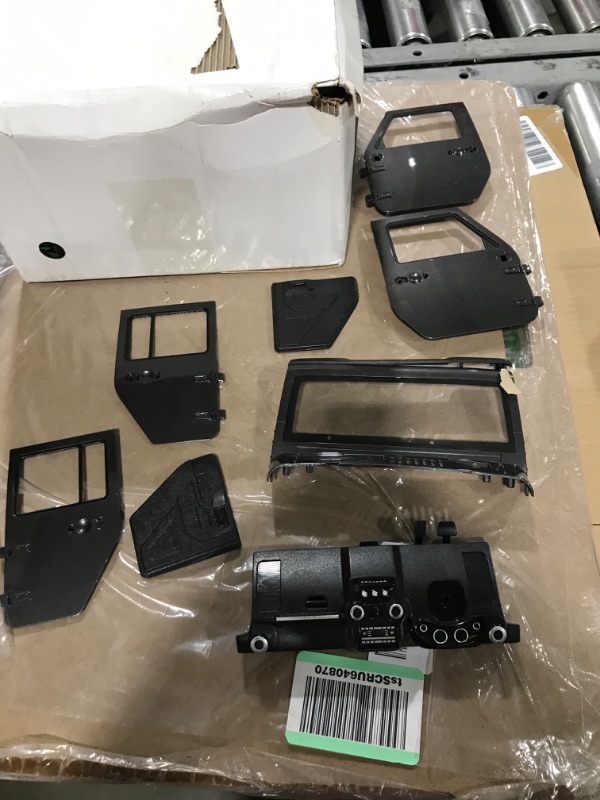 Photo 4 of 1/10 Scale RC Body Unassembled Kit 313mm Wheelbase Pickup Body Shell RC Crawler Body 12.3in for 1/10 RC Crawler Axial SCX10 SCX10 II TRX4 Redcat GEN8 (Dark Grey)