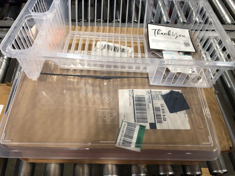 Photo 1 of Large Dish Rack with Tray in Clear
