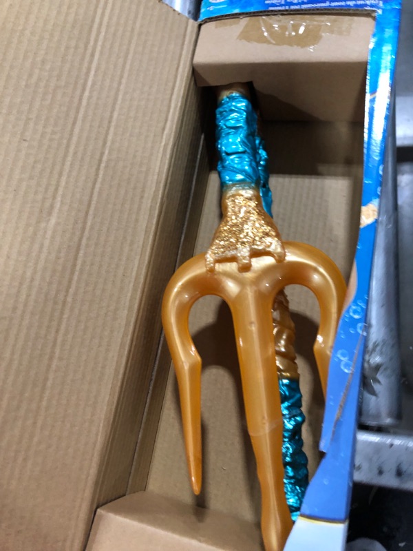 Photo 2 of Disney The Little Mermaid King Triton’s All-Powerful Trident, 36 Inches Long with Motion Activated Lights and Sound Effects! Command The Seas Like King Triton!