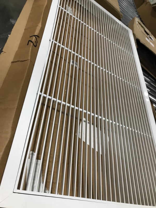 Photo 2 of 48" X 24" Aluminum Return Filter Grille - Easy Airflow - Linear Bar Grilles [Outer Dimensions: 49.75w X 25.75h] 48 x 24