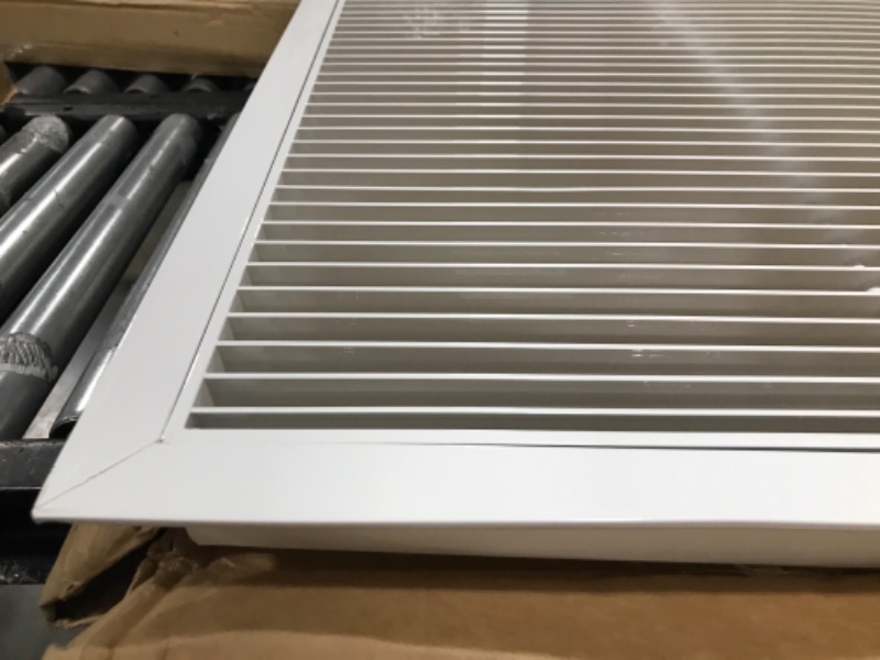 Photo 3 of 48" X 24" Aluminum Return Filter Grille - Easy Airflow - Linear Bar Grilles [Outer Dimensions: 49.75w X 25.75h] 48 x 24