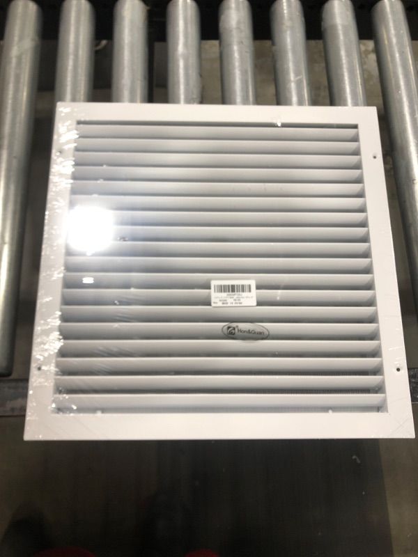 Photo 2 of 13.9"w X 13.9"h Shed Vent, Hon&Guan Aluminum Alloy Gable Vent, Door Vents For Interior Doors Dryer Vent Covers For Wall House[Outer Dimensions: 16"x 16"h]. 16" x 16" Aluminum Alloy