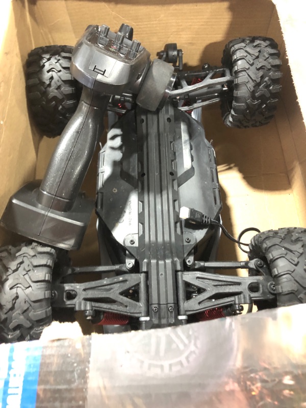 Photo 2 of FUUY RC Cars for Adults 1:10 Large Remote Control Car 45KPH High-Speed RC Truck with 2 Batteries All Terrain Waterproof Off Road Fast RC Car with 550 Power Motor Toys Gift for Youth 1:10 Brushed