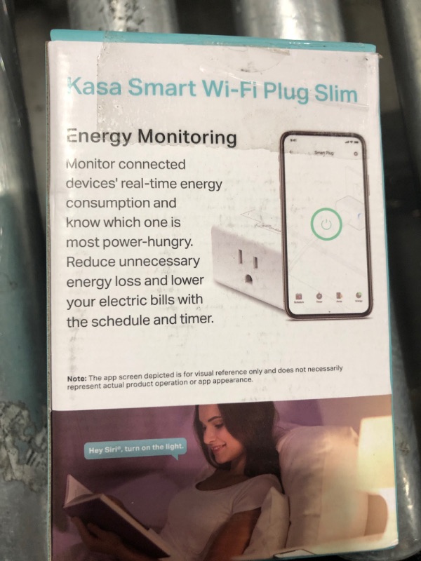 Photo 3 of Kasa Matter Smart Plug w/ Energy Monitoring, Compact Design, 15A/1800W Max, Super Easy Setup, Works with Apple Home, Alexa & Google Home, UL Certified, 2.4G Wi-Fi Only, White, KP125M (2-Pack)