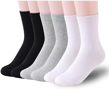 Photo 1 of BCRMPT Womens Crew Socks for Business,6 Pairs Soft Casual Dress Socks,Lightweight & Breathable Socks for Women 