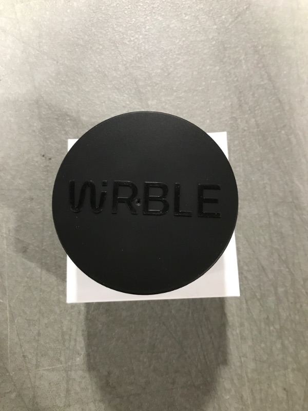 Photo 2 of Cable Management by Wirble, 4 Inches in Diameter, Black Cord Organizer for Desk Nightstand USB Hub System to Cover and Hide Cords 1 Pack Black
