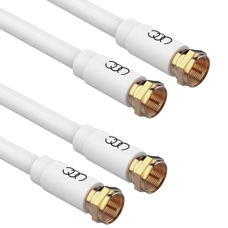 Photo 1 of Ultra Clarity Cables Coaxial Cable - 20ft (30 feet, White, 2)