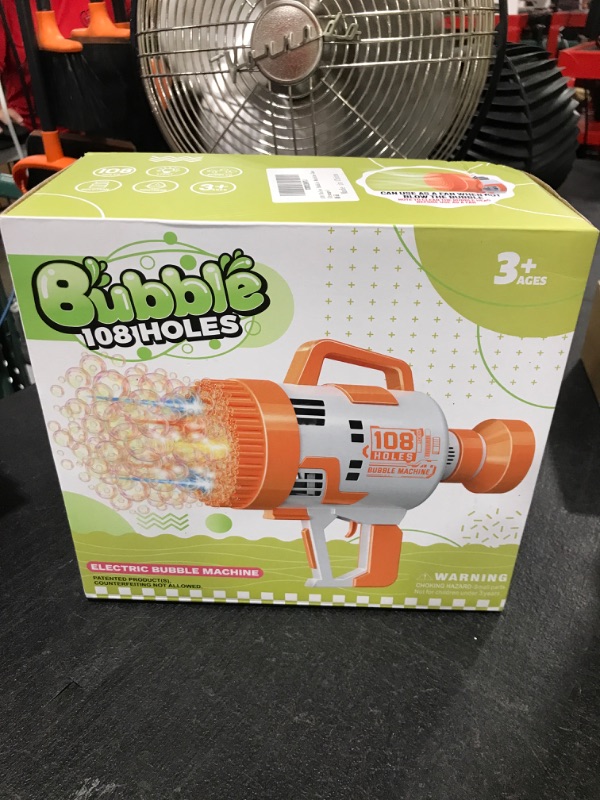 Photo 2 of 108 Holes Bubble Machine Gun (Orange)
