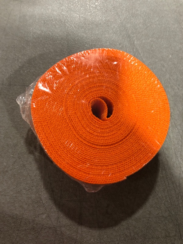 Photo 1 of Strapworks Heavyweight Polypropylene Webbing - Heavy Duty Poly Strapping for Outdoor DIY Gear Repair Orange 2" x 10 yard