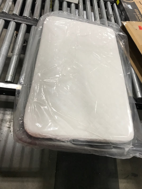 Photo 1 of Cowiewie Baby Bassinet, Beside Sleeper for Baby Easy Folding Bedside Bassinet with Storage Basket and Wheels to Reduce Mom's Fatigue (Dark Grey) 2023 New Light Heather Ash