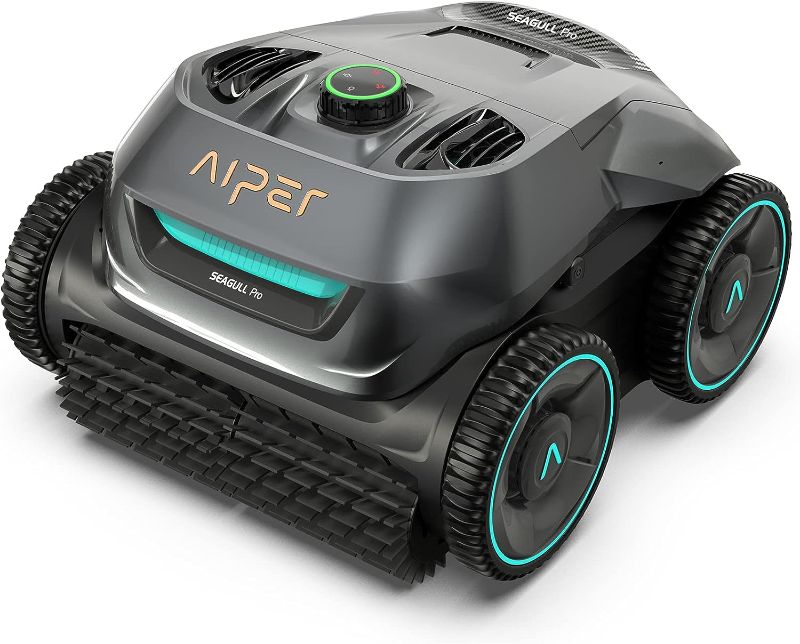 Photo 1 of (2023 Upgrade) AIPER Seagull Pro Cordless Robotic Pool Cleaner, Wall Climbing Pool Vacuum Lasts up to 180 Mins, Quad-Motor System, Smart Navigation, Ideal...
