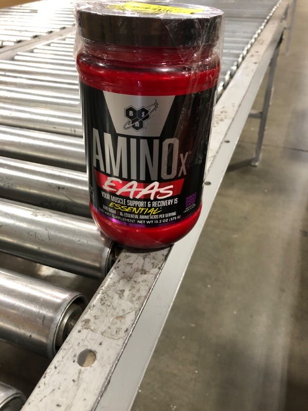 Photo 1 of BSN Amino X EAAs, Muscle Recovery & Endurance, 10g Essential Amino Acids, 5g BCAAs, Zero Sugar, Caffeine Free, Purple People Eater, 13.2oz, 25 Servings EAAs - Purple People Eater 25 Servings (Pack of 1)(12/23)