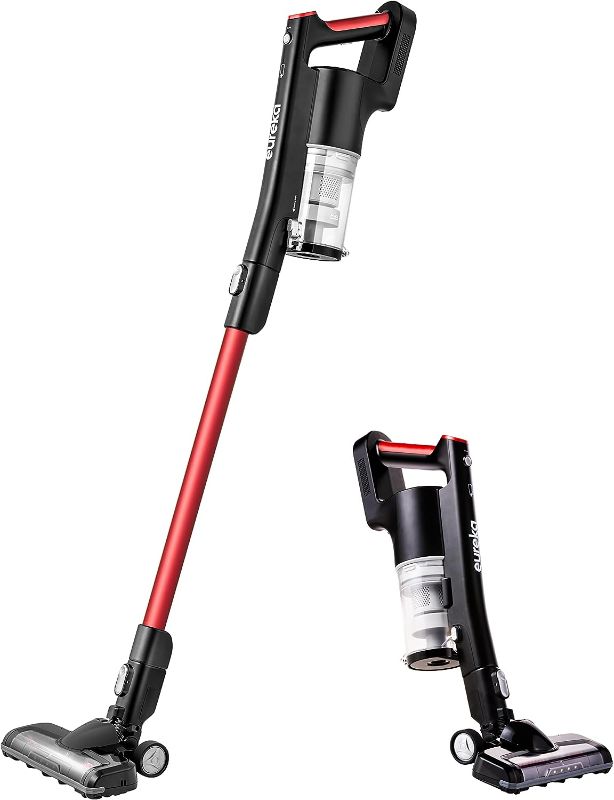 Photo 1 of Eureka NEC180 RapidClean Pro Cordless Stick and Handheld Vacuum Cleaner for Hard Floors, Battery-Operated Portable Vacuum Cleaner with Maximum Efficiency Powerful Suction White
