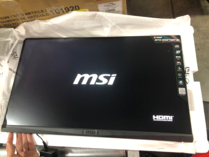 Photo 2 of MSI QHD Rapid-IPS Quantum DOT Gaming Non-Glare Super Narrow Bezel 1ms 2560 x 1440 165Hz Refresh Rate Adjustable Arm G-Sync Compatible 27” Gaming Monitor (Optix MAG274QRF-QD)